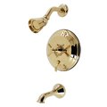 Kingston Brass SingleHandle Tub and Shower Faucet, Polished Brass KB36320EX